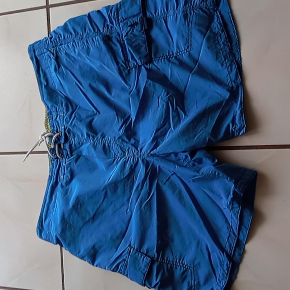 Boca Classics Men's Turquoise Swim Trunk w Inside Lining n Side Pockets w Velcro
